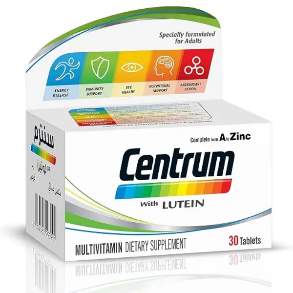 CENTRUM WITH LUTEIN 30 TABLETS