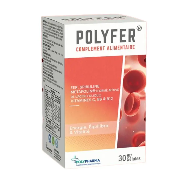 POLYPHARMA POLYFER 30 CAPSULES