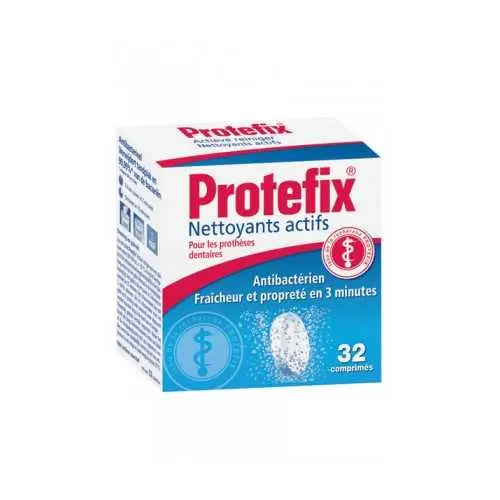 PROTEFIX NETTOYANT ACTIFS POUR PROTHESES DENTAIRES