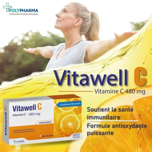VITAWELL C VITAMINE C 480 MG 30 COMPRIMES
