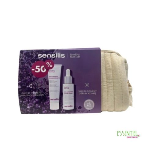 SENSILIS TROUSSE SKIN D-PIGMENT AHA10 OVERNIGHT 30ML + SKIN D-PIGMENT SERUM ATX B3 30ML