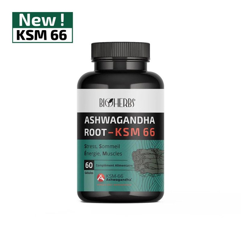 BIOHERBS ASHWAGANDA  ROOT -KSM 66 B/60