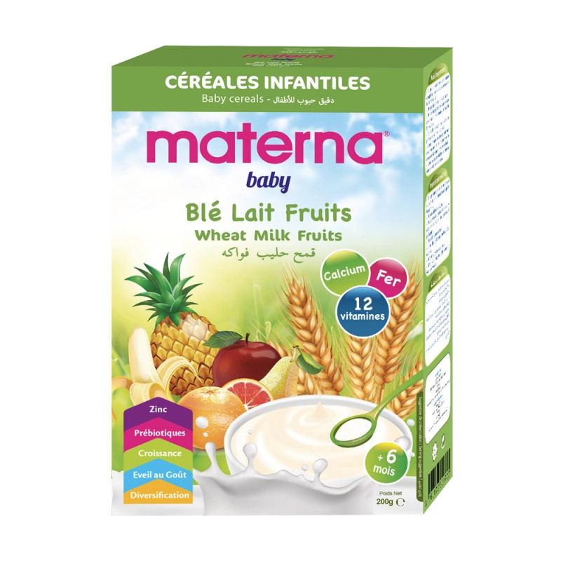 MATERNA FARINE BLE 5 FRUITS 200G