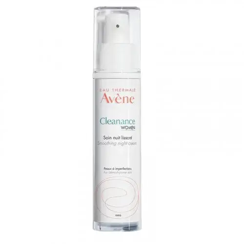 AVENE CLEANANCE WOMEN Soin Nuit lissant réduit les imperfections visibles points noirs et boutons et prévient leur réapparition. 