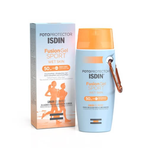 ISDIN ECRAN GEL-SPORT 50+ 100ML est un écran solaire pour les sportifs au fini invisible qui offre un effet rafraîchissant ,résistant à l'eau et à la sueur.