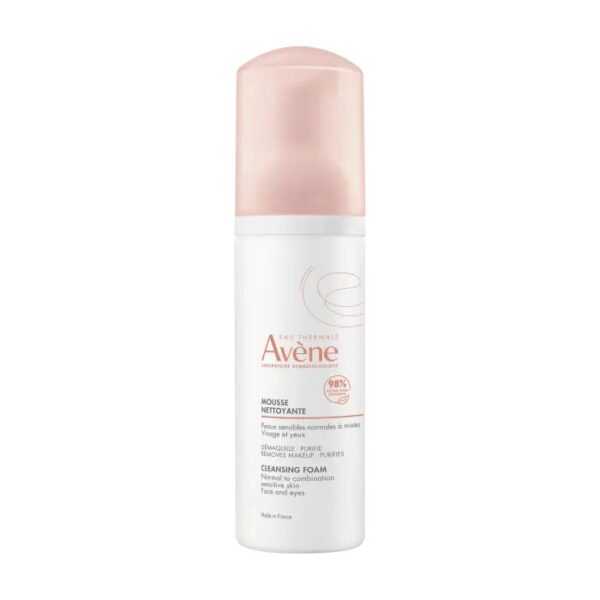 AVENE Mousse Nettoyante est une mousse douce pour démaquiller, purifier et éliminer impuretés et excès de sébum. Peaux sensibles normales à mixtes.