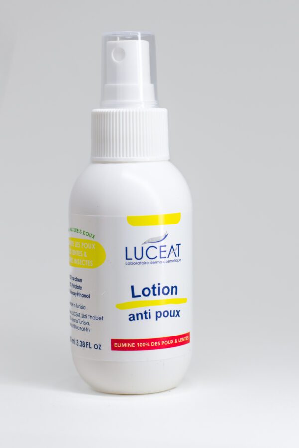 LUCEAT LOTION ANTI-POUX 100ML est un Soin préventif pour adultes et enfants : pour une utilisation quotidienne sans abîmer le cuir chevelu