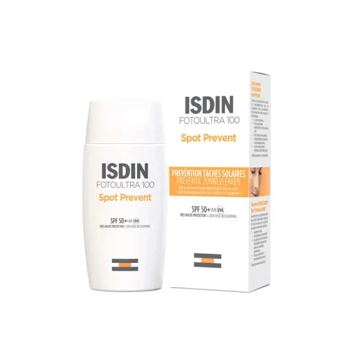 ISDIN ECRAN SPOT PREVENT SPF 50+ est un écran solaire qui permet de prévenir les tâches dues au soleil pour les peaux hautement photosensibles.