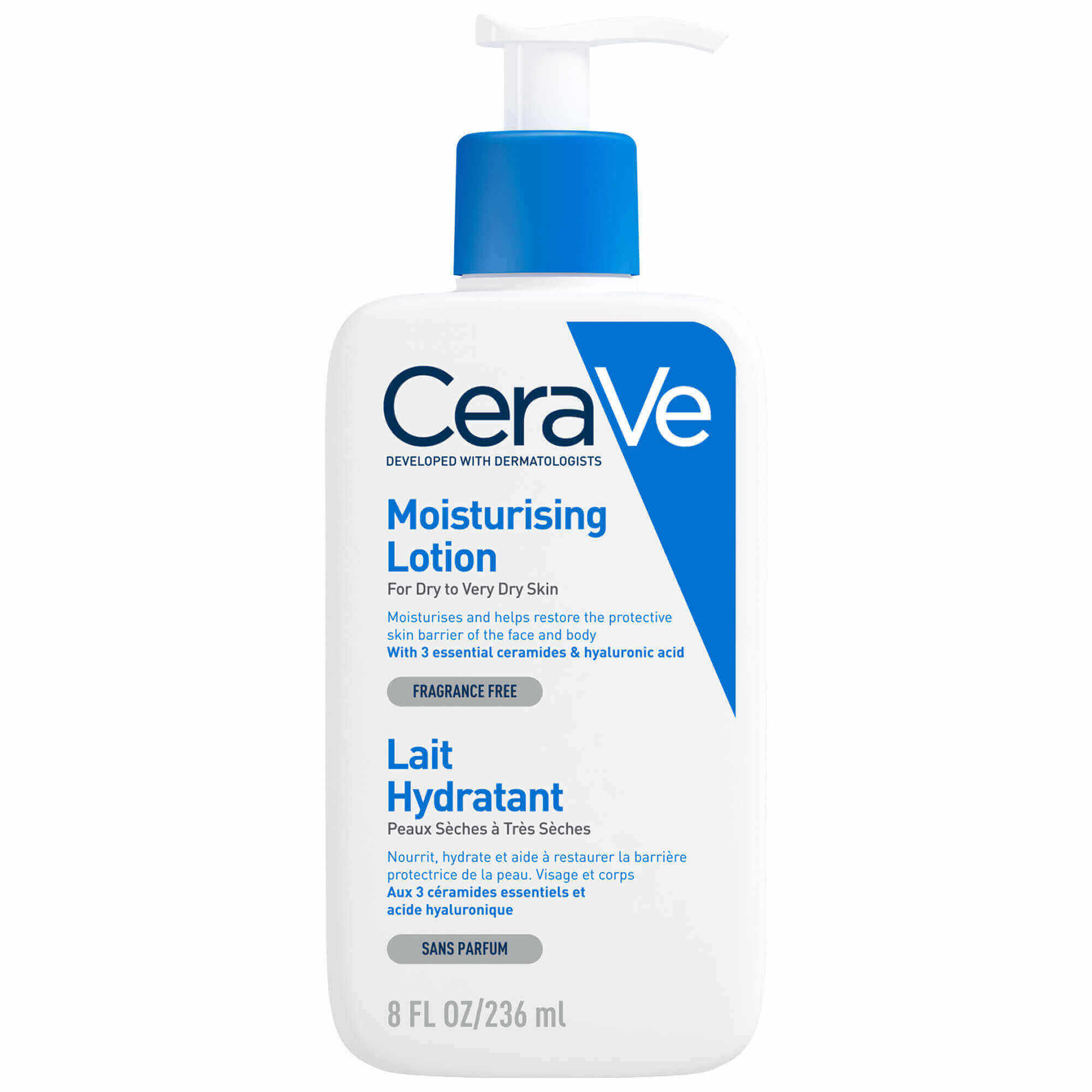 cerave lait hydratant est conçu pour les peaux normales à sèches , il permet une hydratation intense tout en restaurant la barrière protectrice de la peau.