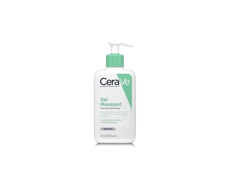 CERAVE GEL MOUSSANT P.GRASSES 236ML nettoie, purifie en profondeur et élimine l’excès de sébum.Meilleurs prix en Tunisie.