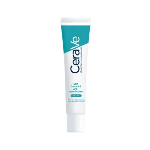 cerave gel soin anti imperfection 40ml est un soin quotidien qui réduit les boutons,les points noirs , il désincruste les pores.Meilleurs prix en Tunisie.