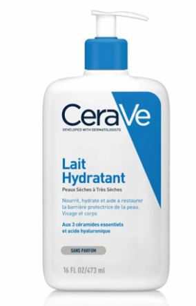 cerave lait hydratant est conçu pour les peaux normales à sèches , il permet une hydratation intense tout en restaurant la barrière protectrice de la peau.