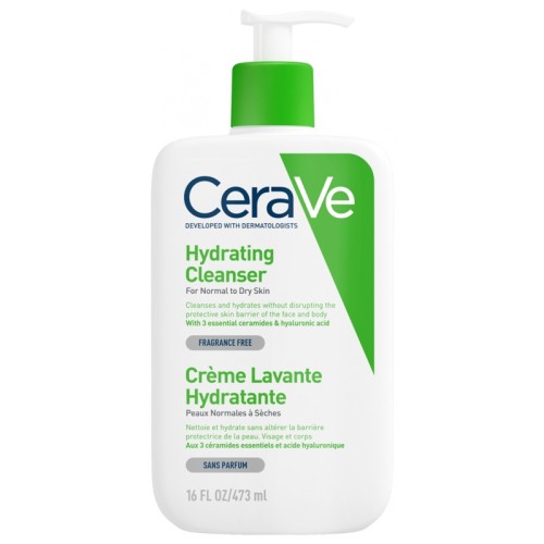 CERAVE CRÈME LAVANTE HYDRATANTE 473ML est une crème nourrissante, hydratante sans altérer la barrière protectrice de la peau dès la  première utilisation .