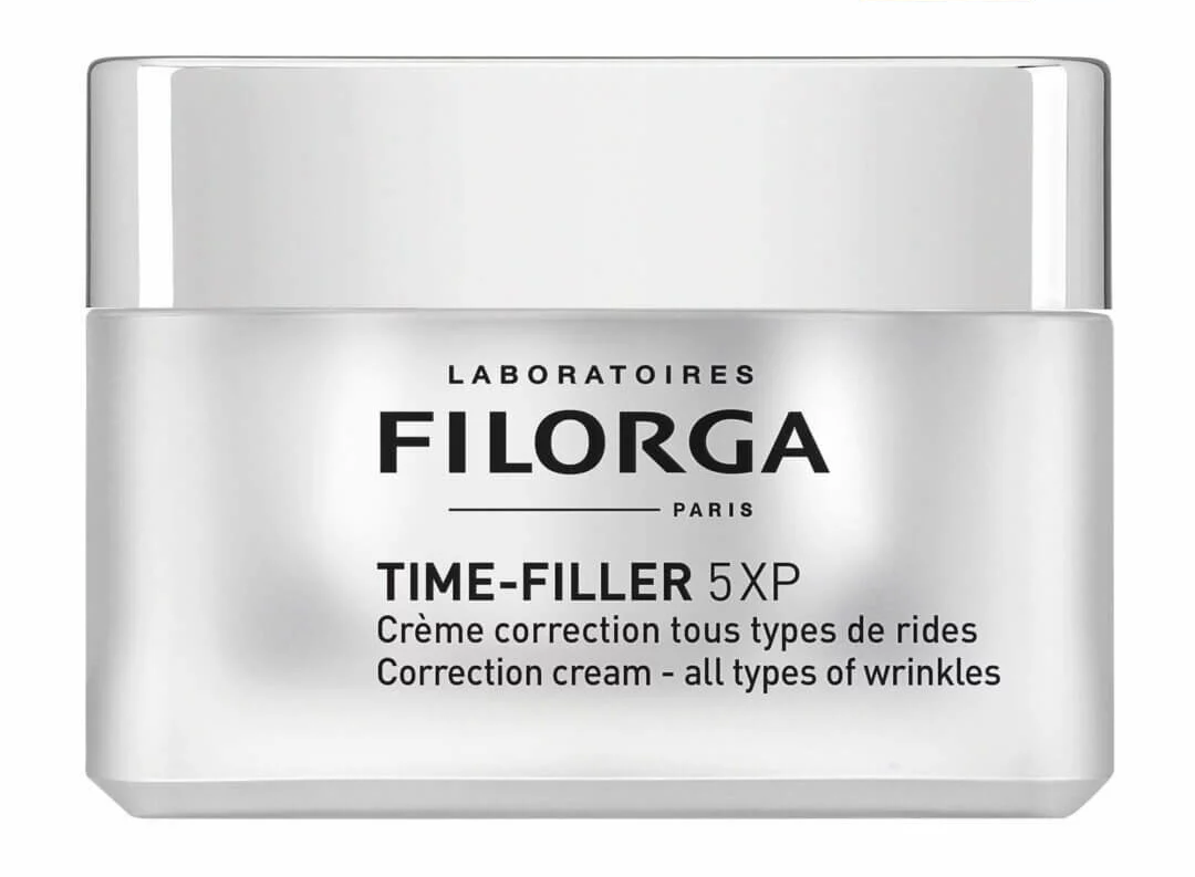 FILORGA TIME-FILLER 5XP CRÈME est un anti-ride best-seller qui agit sur 5 types de rides conçu pour peaux normales à sèches.