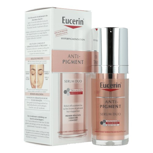 EUCERIN ANTI PIGMENT SÉRUM DUO 30ML aide à réduire les taches brunes et redonne à la peau un teint uniforme.Meilleurs prix en Tunisie.