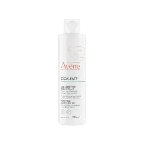 AVENE CICALFATE+ GEL NETTOYANT ASSAINISSANT 200ML Un gel lavant assainissant et non desséchant pour l’hygiène des peaux irritées de toute la famille.