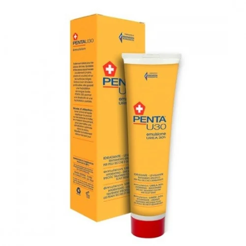 PENTAMEDICAL Émulsion aqueuse dans l'huile à base d'urée à 30% et vitamine E à action kératolytique, kératoplastie, antioxydant et réépithélialisant.