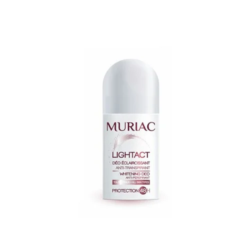 MURIAC DEO est un soin triple action, il protège de la transpiration excessive, des odeurs corporelles et éclaircit également la peau foncée des aisselles.