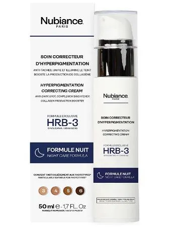 Le Soin Correcteur d'Hyperpigmentation HRB-3 Formule Nuit agit efficacement pendant votre sommeil afin d'estomper sur les taches pigmentaires et prévenir leur apparition.